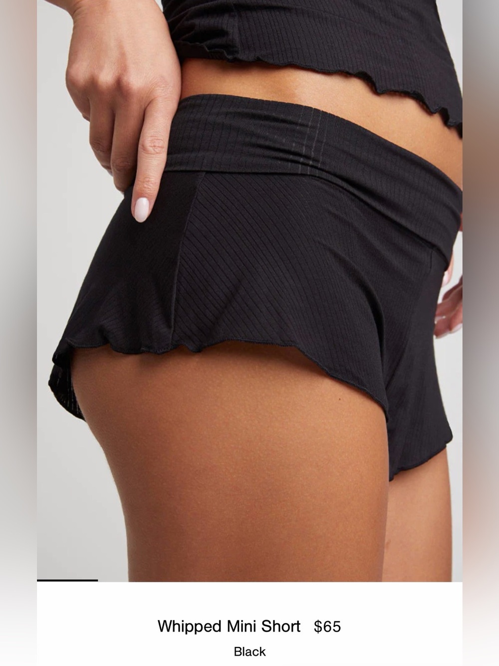 Negative Underwear Whipped Mini Short Black XL